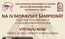 IV. Moravský šampionát tříletých teplokrevných a chladnokrevných klisen a výstava koní